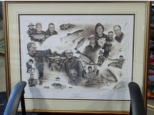 Chub Study Group print signed by the artist John Searl